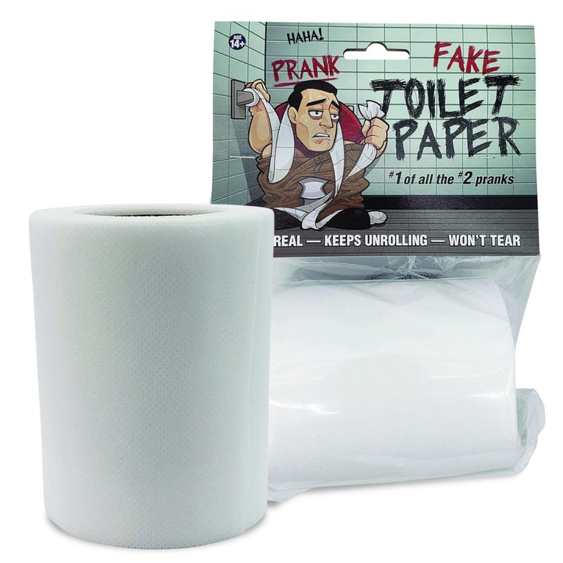 Laughing Smith No Tear Prank Toilet Paper - Impossible to Rip Gag for Adults and Kids - Image 1